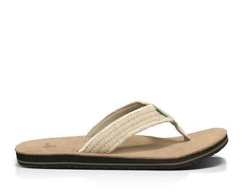 Sanuk Fraid Not Flip Flop Herr Beige | Sverige 383ZUT